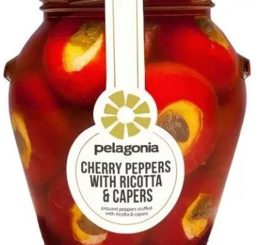 CHERRY PEPPERS WITH RICOTTA & CAPERS 280G PELAGONIA